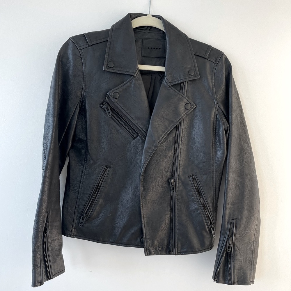 Blank NYC black leather jacket